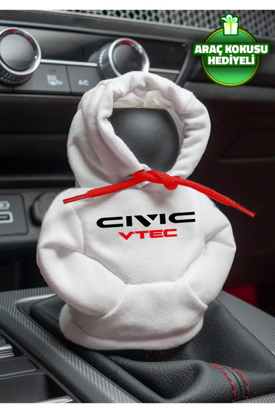 Freeyez For Honda Civic White Red Gear Shift Hoodie Car Gear Shift Outfit Shi...