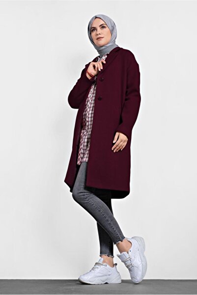 TRENDTESETTÜR Cashmere Coat with Pockets and Buttons - 90005