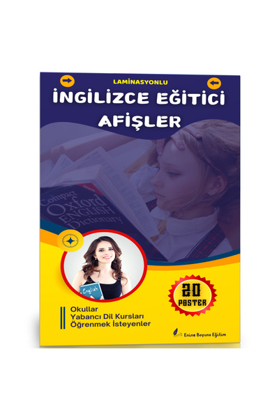 Enine Boyuna Eğitim English Educational Banners (20 Banners)