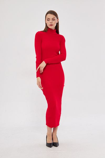 brako tekstil Rochie de damă înaltă, lungă, tricotată