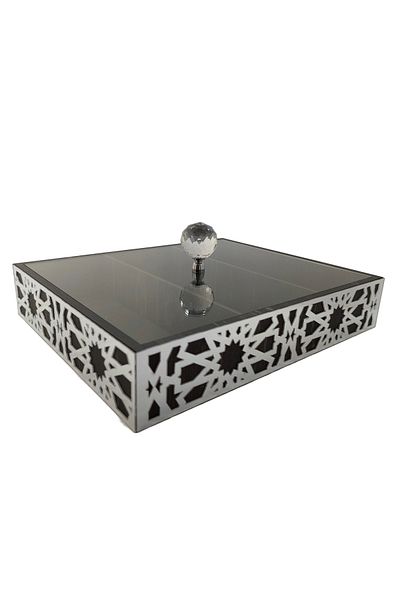 şamaksesuar Special Wooden Turkish Delight - Nuts 3 Section Box