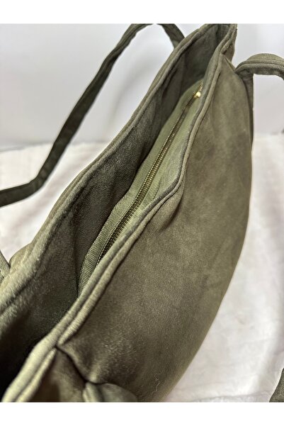 nan na Süet Büyük Omuz Çantası - Şıklık ve Rahatlık Bir Arada