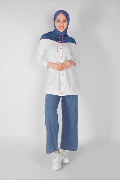 TRENDTESETTÜR Κουκούλα Snap Tunic - 4856
