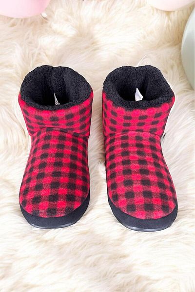 MEDESS Men's Home Boots - Potikare Patterned, Plush Non-Slip Sole, Slippers