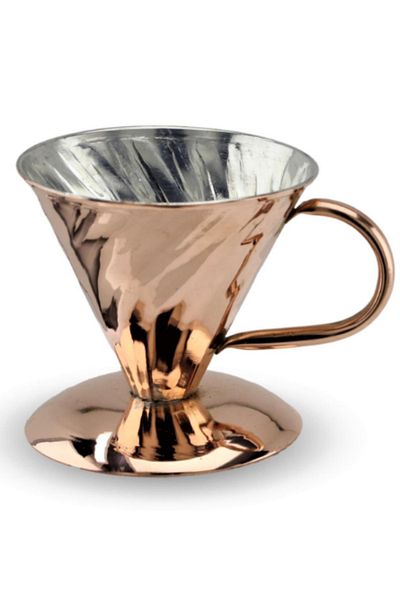 Efsoon Organics 850 ml Filter Coffee Copper Teapot Set
