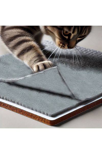 HALFART Adhesive Scratching Felt for Cats - Furniture Protector (50X100 cm)