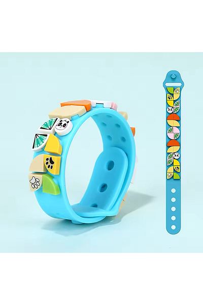 synshop Dots Make Mega Bracelet Gray DIY Building Block Bracelet Assembly Creative Bracelet Birthday Gift