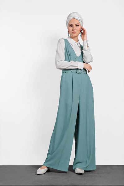 TRENDTESETTÜR Γυναικεία Πράσινη (MINT) T 4479 Lyon Jumpsuit