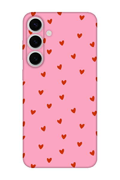 frondcase حافظة لهاتف سامسونج S24 FE قلوب صغيرة باللون الوردي