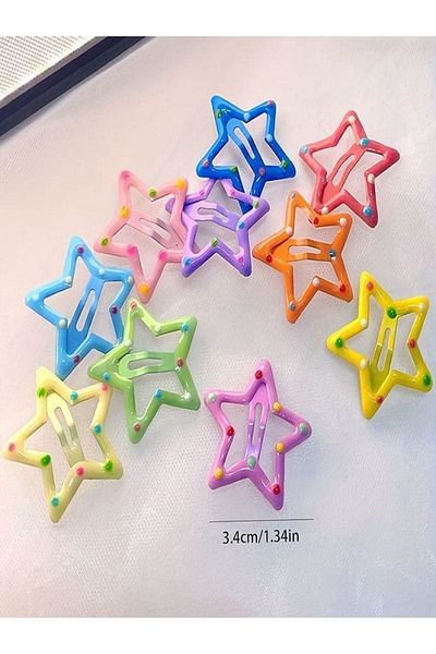 312 KONSEPT Star Form 4 Separate Colors Polka Dot Snap Buckle