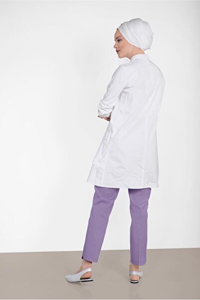 TRENDTESETTÜR WOMEN'S PURPLE (A.LILA) ANKLE PIECE SLIT PANT 7575