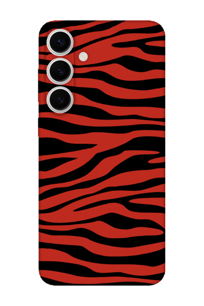 frondcase Phone Case for Samsung S24 Fe Zebra Pattern Red