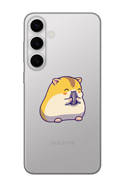 frondcase Samsung S24 Fe Cute Hamster Transparent Phone Case