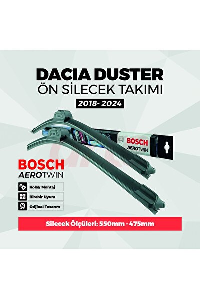 Bosch Dacia Duster Ön Silecek Takımı 2018-2024 Uyumlu | Aerotwin Serisi | 2'l...