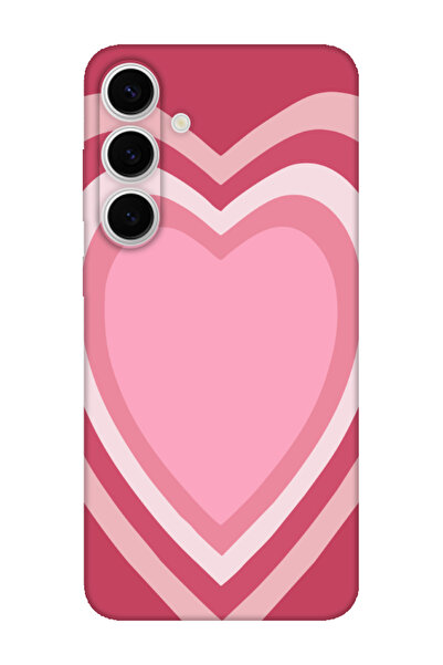 frondcase حافظة لهاتف سامسونج S24 FE جمالية على شكل قلب وردي