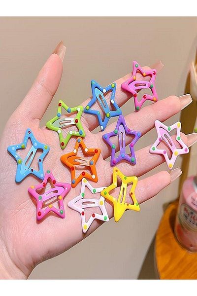 312 KONSEPT Star Form 4 Separate Colors Polka Dot Snap Buckle