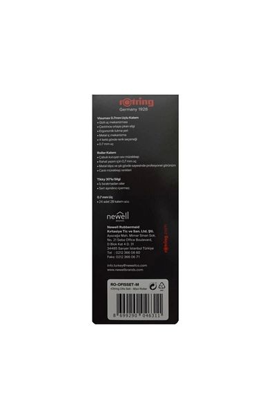 Rotring Blue Visumax 0.7 Roller - Set of 4