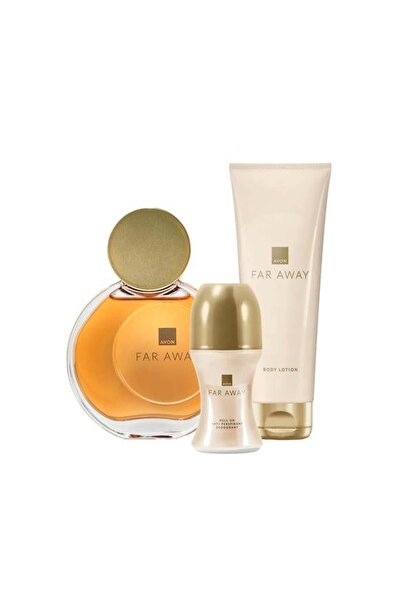 AVON Far Away Kadın Parfüm Rollon Ve Vücut Losyınu Seti