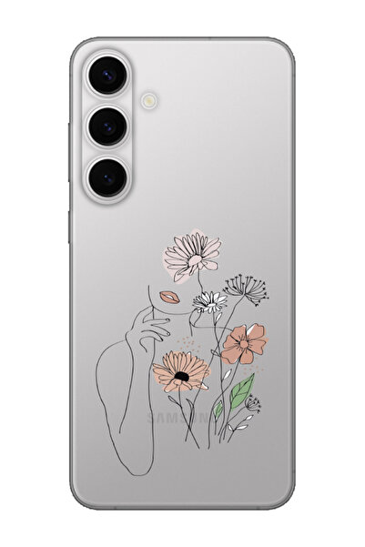 frondcase حافظة هاتف شفافة على شكل زهرة لهاتف سامسونج S24 FE