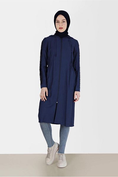 TRENDTESETTÜR Γυναικεία Navy Blue (INDIGO) Sequin Detailed Wear Out 40641