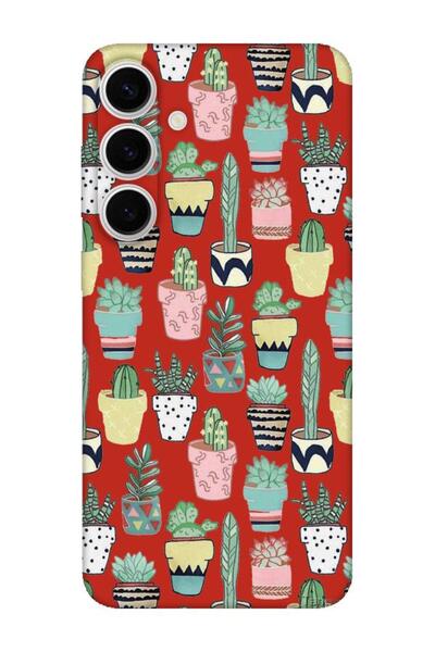 frondcase حافظة هاتف سامسونج S24 FE كاكتوس باللون الأحمر