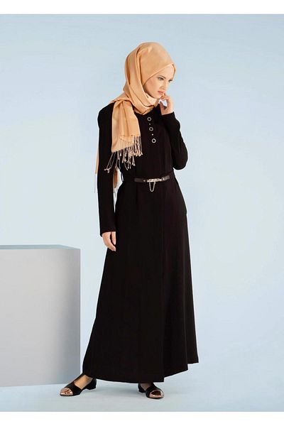 TRENDTESETTÜR T 1049 Orlando Hijab Overcoat - Άνετο και κομψό