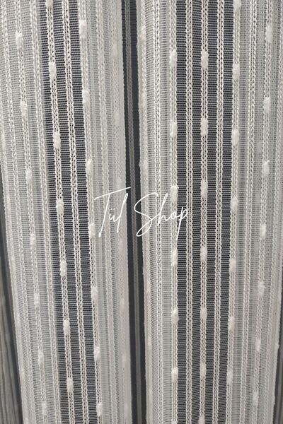 evihtiyaclarim by IOC Heavy Grammed New Season Anti-Wrinkle Pompom Model 1/3 Tight Pleated Tulle Curtain