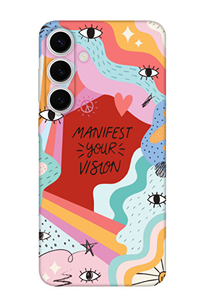 frondcase حافظة هاتف سامسونج S24 FE تكشف عن رؤيتك باللون الأحمر