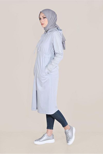 TRENDTESETTÜR Γυναικείο μπλε (ICE BLUE) Διχτυωτό Λεπτομερές Wear Out 40666