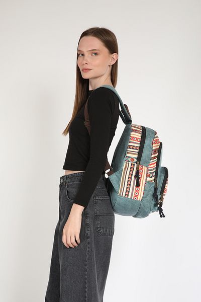 Street Bag Ethnic Authentic Bohemian Αδιάβροχο Φαρδύ Ορθοπεδικό Σακίδιο πλάτης 3 θέσεων