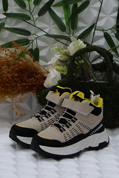 fort Cool Tiger Beige Pohodlné chlapecké boty s protiskluzovou podrážkou