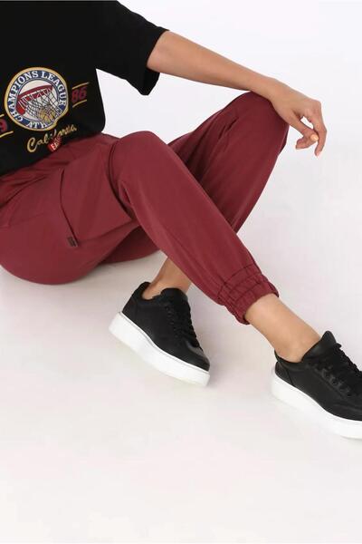 TRENDTESETTÜR Women's Burgundy (CHICK RATTLE) Cargo Pants 20077
