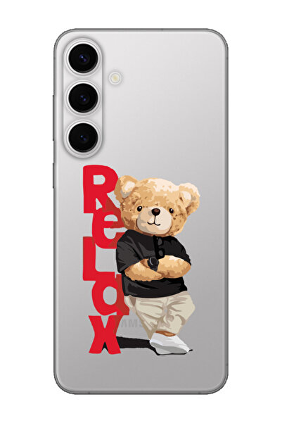 frondcase حافظة هاتف سامسونج S24 FE تيدي بير ريلاكس شفافة