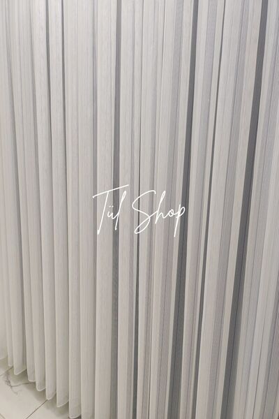 evihtiyaclarim by IOC New Season Does Not Want Iron Heavy Plain Tok Sakarya Model 1/3 Tight Pleated Tulle Curtain