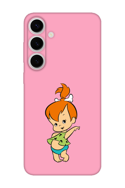 frondcase حافظة هاتف سامسونج S24 FE من العصر الحجري باللون الوردي