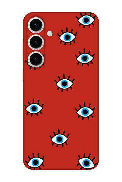 frondcase حافظة هاتف سامسونج S24 FE عيون الشر باللون الأحمر