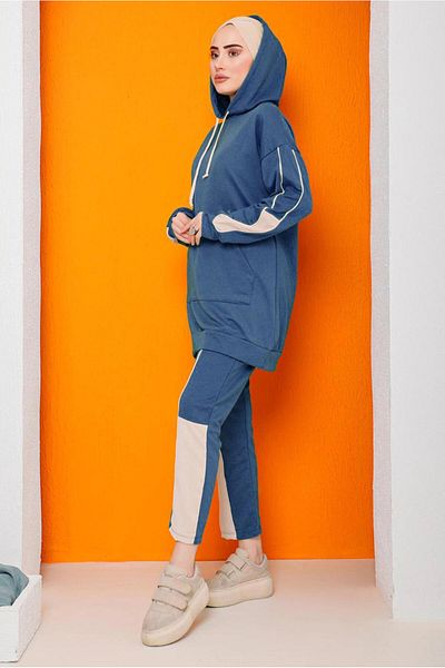 TRENDTESETTÜR Σετ αθλητική φόρμα και παντελόνι 2822 Model Color Block