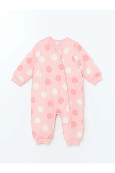 LC Waikiki Lcw Baby Pink Printed 2.5 Tog Long Sleeve Baby Girl Sleeping Bag