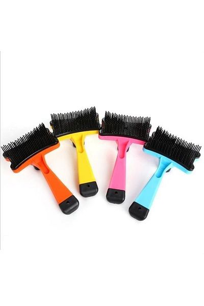 MBB ETİCARET Pet Cat Dog Hair Collector Automatic Button Pet Comb