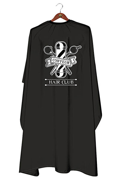 ayobi Penuar Siyah Baskılı Penuar Berber Önlüğü Tıraş Önlüğü Saç Kesim Önlüğü...