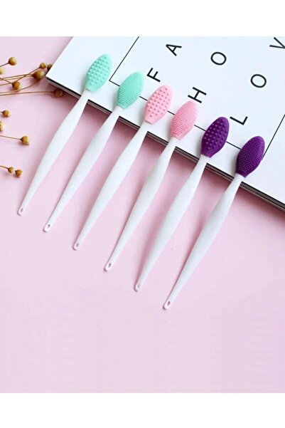 Lamba Cini قطعتان من فرشاة تقشير الشفاه والأنف، فرشاة مزدوجة لتنظيف المسام وا...