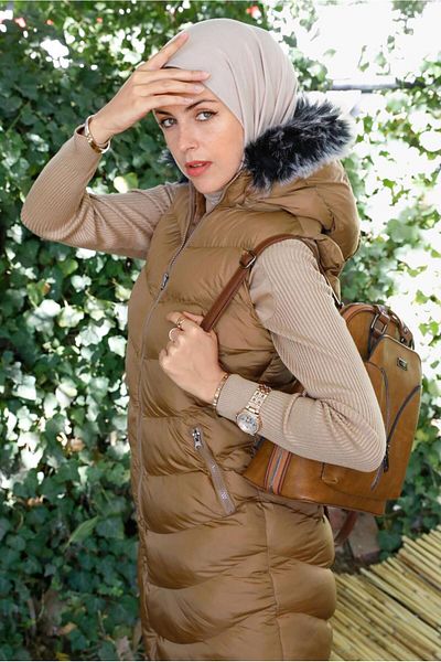 TRENDTESETTÜR Дамски пуловер Taba с качулка и цип - 9051