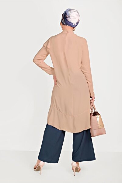 TRENDTESETTÜR Women's Powder (K.SOMON) Halter Neck Asymmetric Tunic 40447