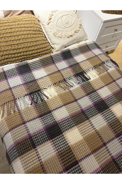 MaVaux Sesli Comfort Series Single Cotton Boxed Scotch Blanket 150X200 1750Gr
