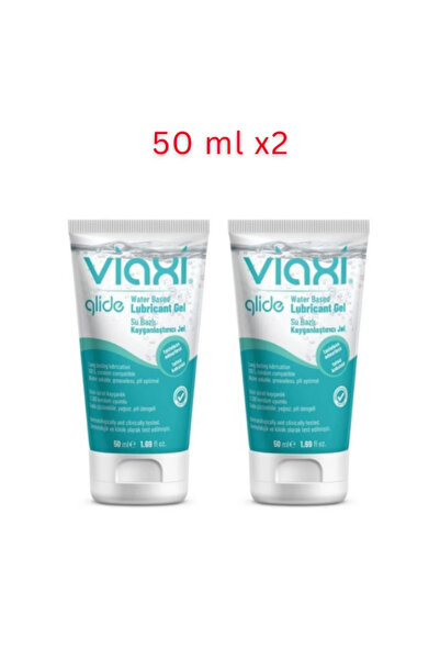 Viaxi Glide Su Bazlı Kayganlaştırıcı Jel Sade 50 ml. x2