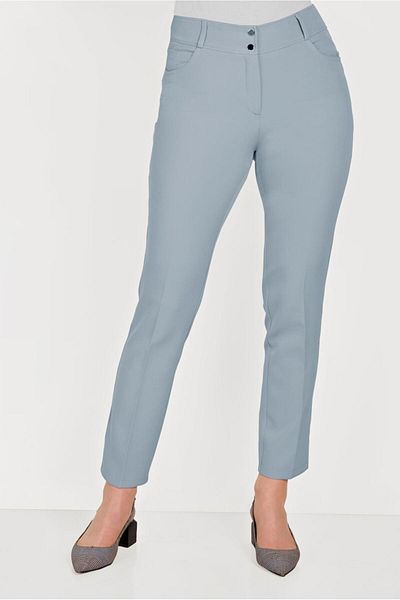 TRENDTESETTÜR Γκρι Skinny Leg Γυναικείο Παντελόνι - 70052