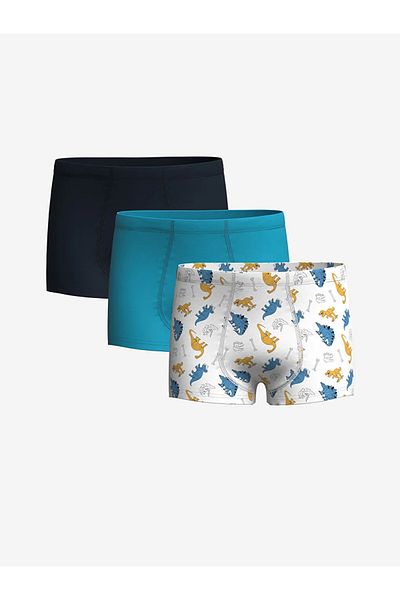LC Waikiki LCW Kids White Printed Boxers για αγόρια 3 τεμ