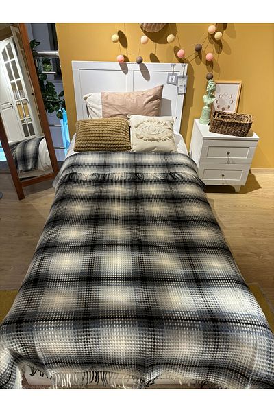 MaVaux Pătură din bumbac cu o singură cutie din seria Sesli Comfort 150x200 1750gr