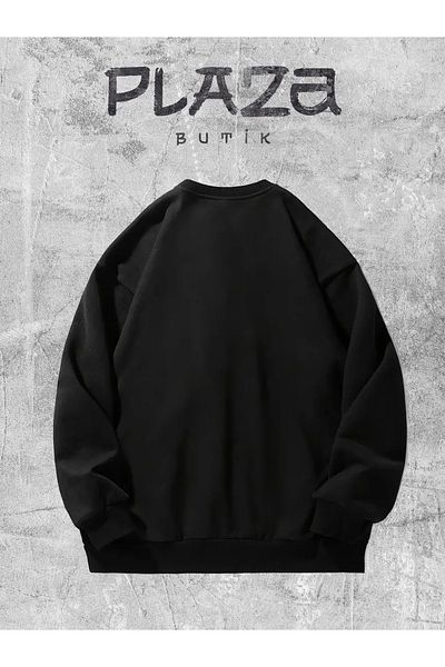 Plaza Butik Hanorac oversize unisex cu gât crew