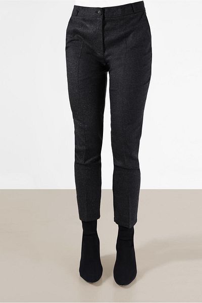 TRENDTESETTÜR Women's Black Skinny Trousers 70302
